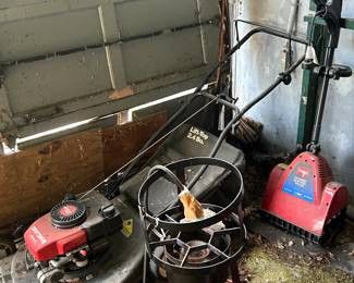 lawn, lawnmower, equipment, garden