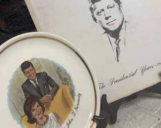 Kennedy Plate with Record Album