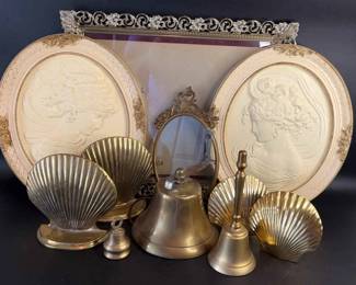 Resin Cameos with Shells and Bells