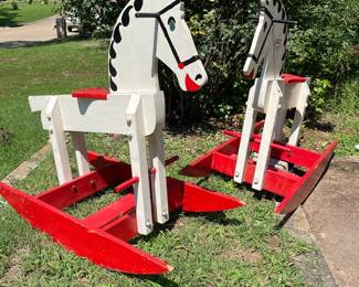 Holiday Rocking Horse Pair