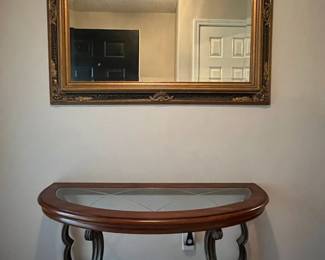 Entry Table with Mirror
