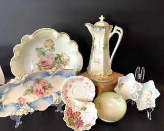 Vintage Floral Glassware