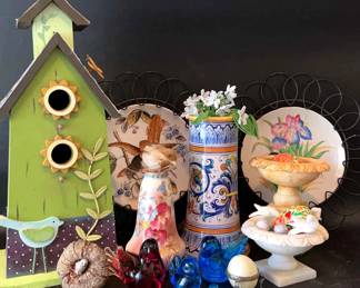 Bird Decor and Vases