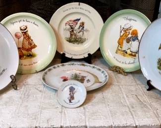 Vintage Holly Hobbie Plates