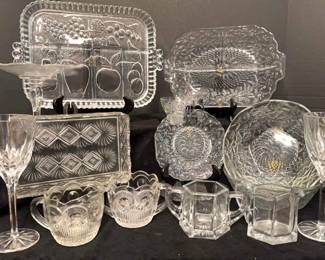 Crystal Etched and Cut Glass