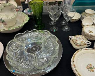 lots of vintage glass