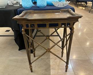 vintage metal tray table
