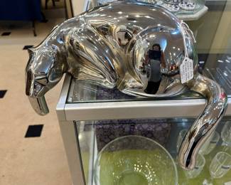 Cashier Large Polished Chrome Panther