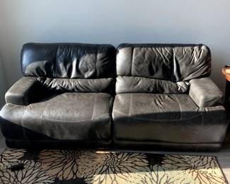 Leather Electric Reclining Soft $300 Has minor scratches