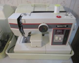White sewing machine