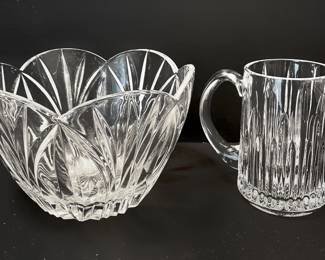 Marquis By Waterford Crystal Mug And Block Crystal Bowl