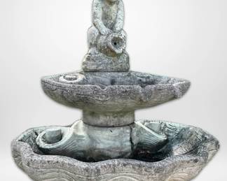 2 Tier Cherub Decorative Lawn Ornament HEAVY