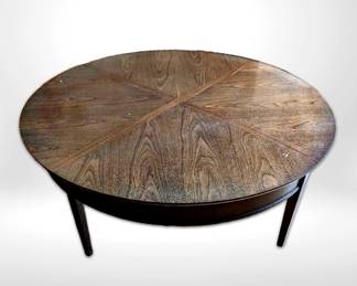 Midcentury Round Wooden Coffee Table