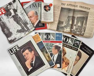 JFK Memorial Newspapers, Magazines, More