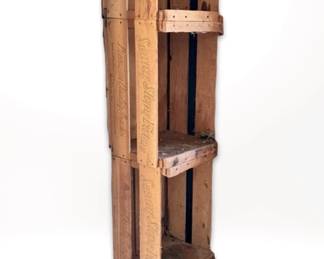 Five Sunny Slope Peaches Wood Crates