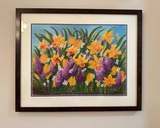 Floral art by Dee J Wallace.