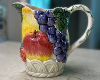 Japanese Otagiri fruit design pitcher.