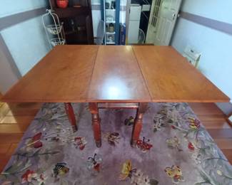 Very early 1800's cherry drop leaf table. 