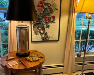 Two Tier Table. Floor Lamp from The Nicodemis  Bosch Estate