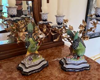 Italian Birds with real golf leaf accents