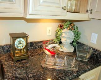 Ansonia Shelf Clock with Mercury Pendulum