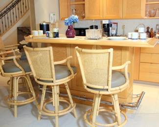4 Custom Bar Stools