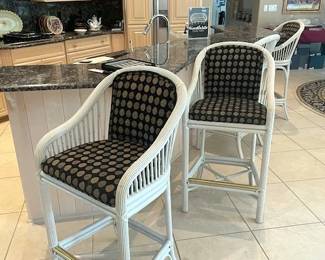 4 Matching Frontgate Counter Stools