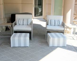 Origin 21 Patio Chairs with Ottomans & Side Tables