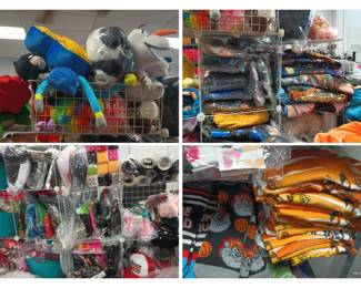 New goods- Shirts, Socks, Blankets Fuzzy Dice, computer mats, Rugs, etc...