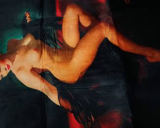 Large New Vintage Pinup Lady rug