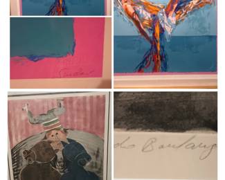 Beautiful hand signed and numbered art work, Antique 100 year old prints,Collection of Beautiful 1950's bagged and boarded Advertising