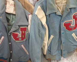 1950's- 1960's  Vintage Varsity lettermen Jackets and coats, vests, pants and shirts clothing