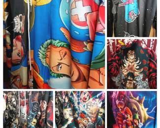 Litterally 100's of HOODIES for ALL SIZES! up to X sm-6x.  Cats, wolves, Anime, Pokemon, Five Nights at Freddies, Horror with all the famous movie Killers, Mario Brothers, MORE than shown!