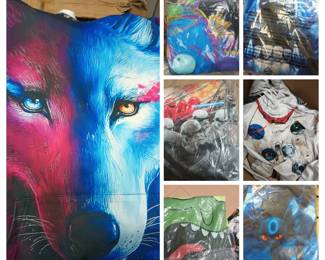 Hoodies, Wolves, Space uniform, Pickle Rick, Animals, 3 D stylescartoon characters