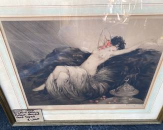 Icart etching, signed and number in pencil by the artist, $1600