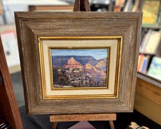 Brenda Howell, "Moran Point". Small Oil Painting on canvas, $900