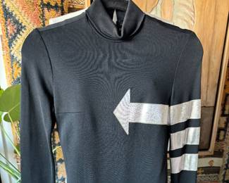 Iconic glam rock polyester minidress by Paraphernalia, size small, $800