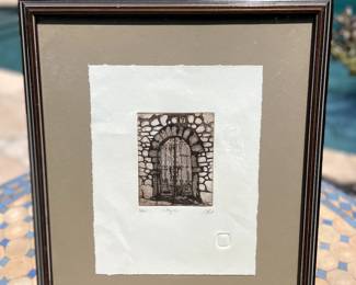 Segovia Print by Antonio Rios Martin Signed. Framed 38 of 300, 19”x16”x2”, $120