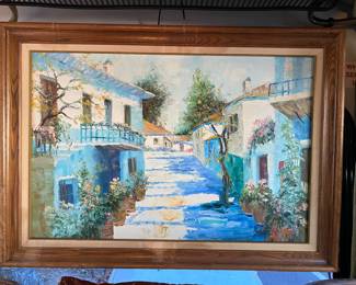 Gorgeous vintage acrylic by unknown artist, $275