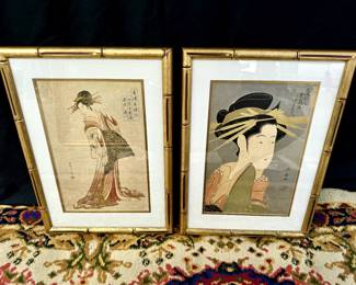MCM Japanese Woodcut prints, $175 each