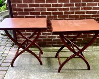 Pair Large Scandinavian Console Tables 