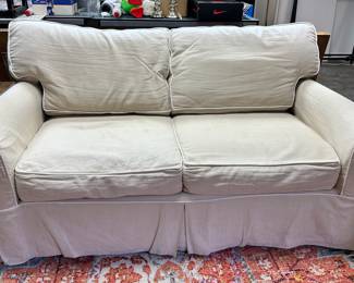 Crate & Barrel Slipcover Sofa 