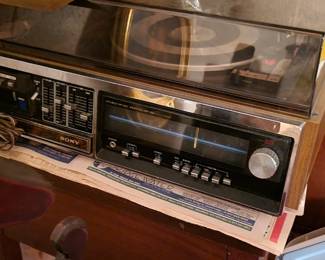 Lots of stereo equipment 