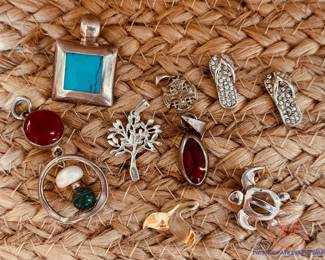 Silver and Gold Pendants 