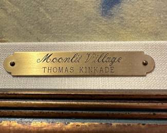 THOMAS KINKADE “Moonlit Village” Signed Limited Edition