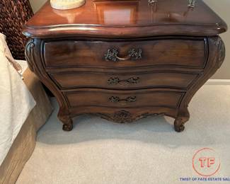 HICKORY WHITE Louis XV Style Three Drawer Chest
