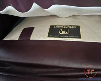 BarcaLounger Leather Recliner with Ottoman
