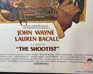 JOHN WAYNE "The Shootist" Framed Original Movie Poster (1976)