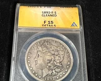 1892 S MORGAN Silver Dollar (F 15)