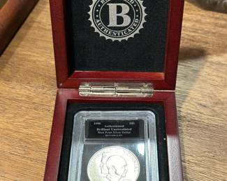 1990 West Point Eisenhower Commemorative SILVER Dollar